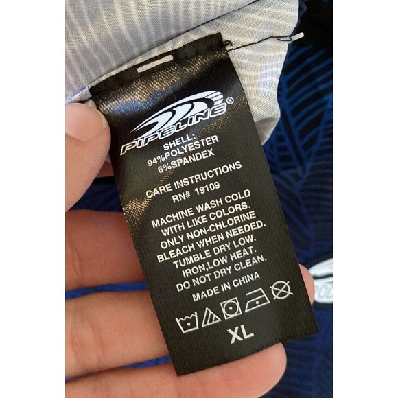 NWT $40 Pipeline Swim Trunks Size XL Men’s Blue - Picture 6 of 10